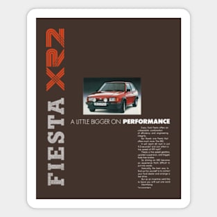 FORD FIESTA XR2 - advert Magnet